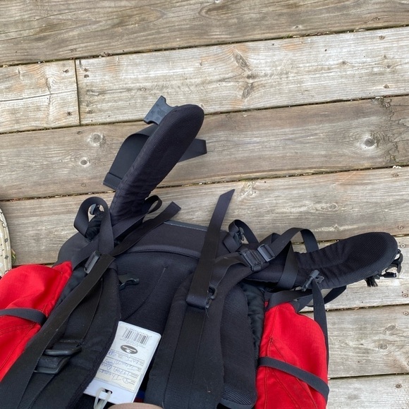 Vintage 90s The North face Tripper Hiking Backpack Red - Picture 10 of 16